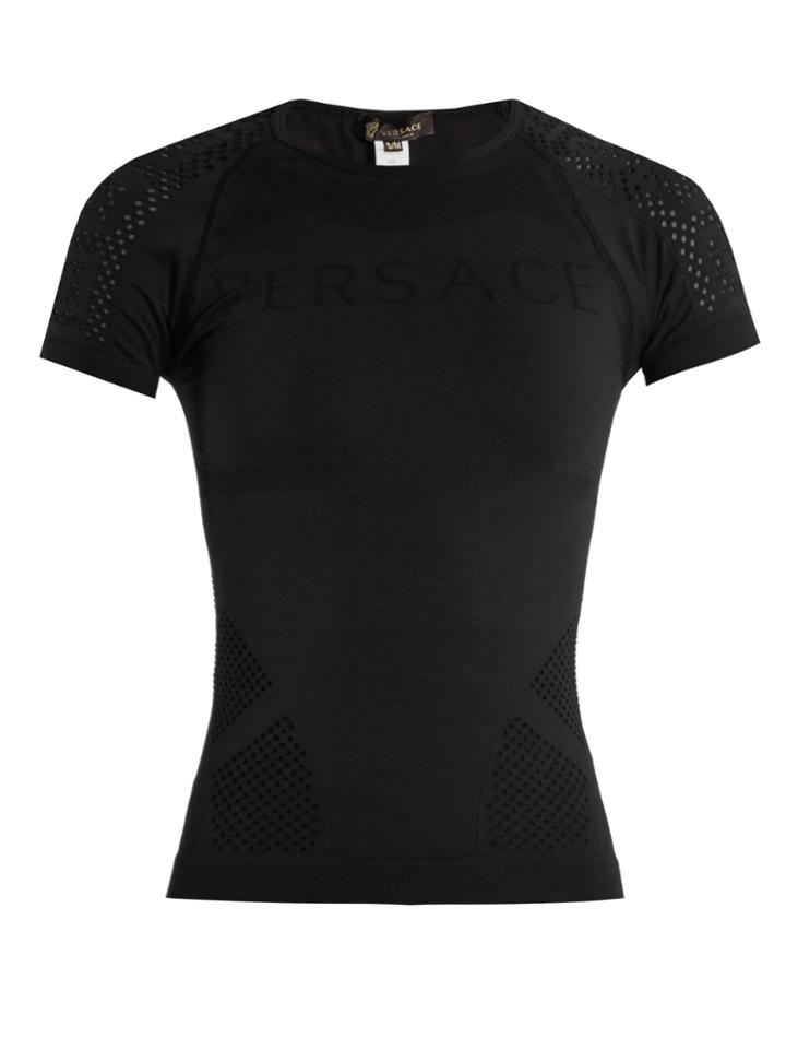 Versace Logo-jacquard Performance Top