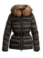 Moncler Tatie Hooded Fur-trimmed Quilted Down Coat