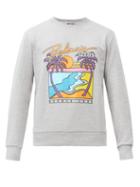Matchesfashion.com Balmain - Logo-print Cotton-jersey Sweatshirt - Mens - Grey