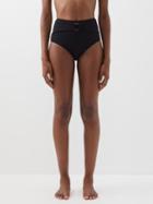 Boteh - Ra Pania High-rise Bikini Briefs - Womens - Black