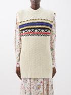 Isabel Marant Toile - Gresley Wool-blend Knitted Top - Womens - Ecru