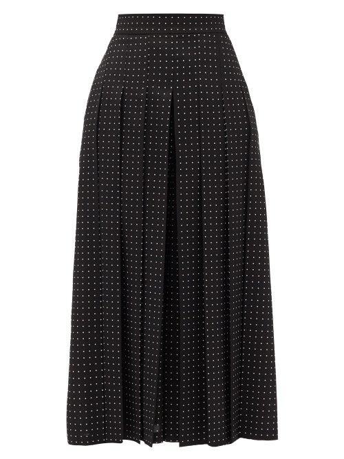 Matchesfashion.com Max Mara - Tana Culottes - Womens - Black White