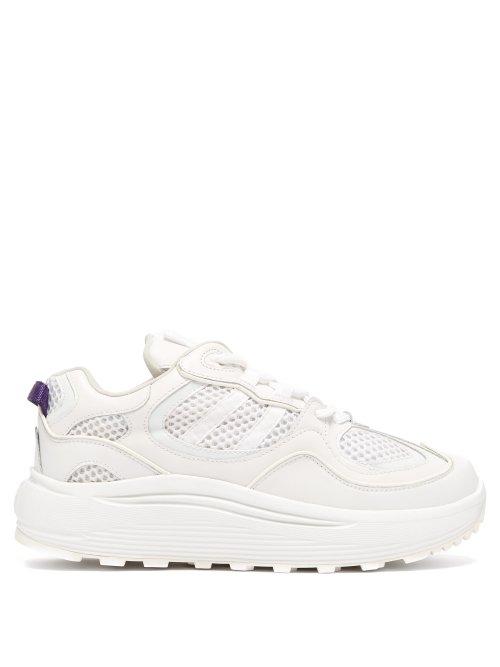 Matchesfashion.com Eytys - Jet Turbo Exaggerated Sole Leather Trainers - Womens - White