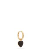 Matchesfashion.com Wilhelmina Garcia - Heart Gold-vermeil Single Earring - Womens - Black Gold
