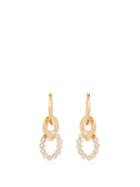 Matchesfashion.com Hillier Bartley - Crystal Curb Link Earrings - Womens - White