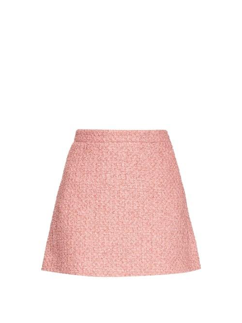 Gucci Tweed A-line Mini Skirt