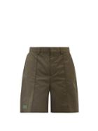 Valentino - Technical-twill Wide-leg Shorts - Mens - Khaki