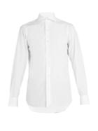 Finamore Napoli Spread-collar Cotton-poplin Shirt