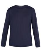 Matchesfashion.com Teton Bros - Long Sleeved Stretch Mesh T Shirt - Mens - Navy