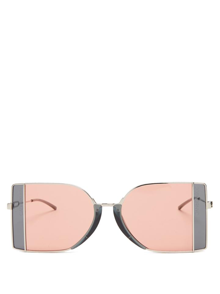 Calvin Klein 205w39nyc Bi-colour Metal Sunglasses