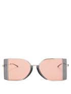 Calvin Klein 205w39nyc Bi-colour Metal Sunglasses