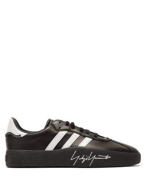 Matchesfashion.com Y-3 - Tangustsu Football Leather Trainers - Mens - Black