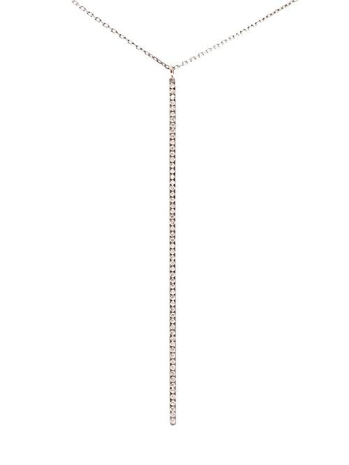 Diane Kordas Diamond, Black-gold & Rose-gold Bar Necklace
