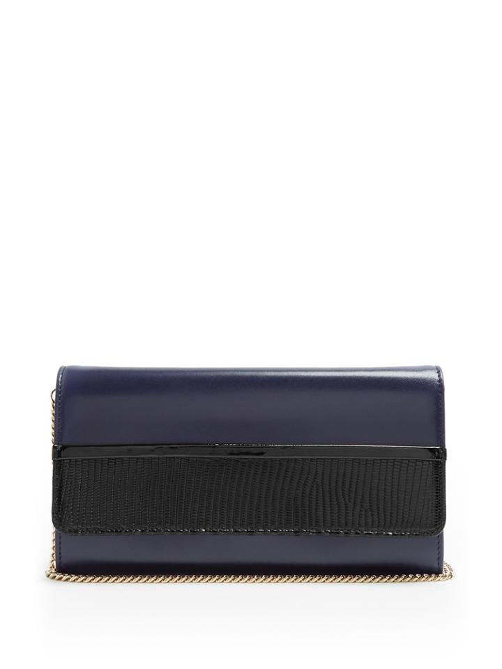 Lanvin Lizard-effect Leather Clutch