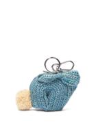 Matchesfashion.com Loewe - Bunny Raffia Coin Purse - Womens - Blue