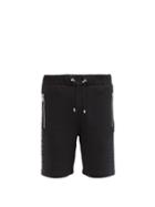 Matchesfashion.com Balmain - Logo-print Cotton-jersey Sweat Shorts - Mens - Black