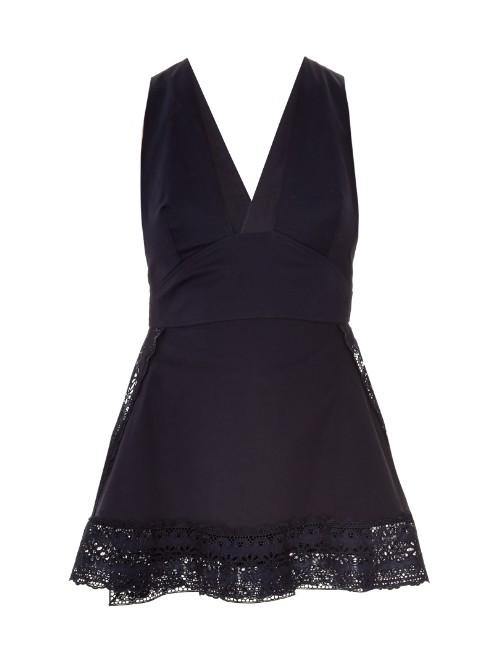 Stella Mccartney Amanda Broderie-anglaise Cross-back Top