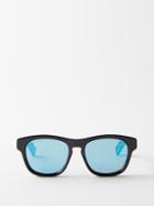 Gucci Eyewear - D-frame Acetate Sunglasses - Mens - Blue Multi