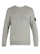 Matchesfashion.com Stone Island - Embroidered Cotton Jersey Sweatshirt - Mens - Grey