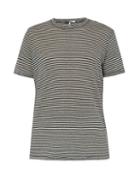 Matchesfashion.com Isabel Marant - Leon Striped Linen And Cotton Blend T Shirt - Mens - White Stripe