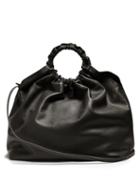Matchesfashion.com The Row - Double Circle Xl Leather Bag - Womens - Black