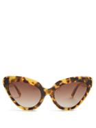 Linda Farrow Cat-eye Acetate Sunglasses