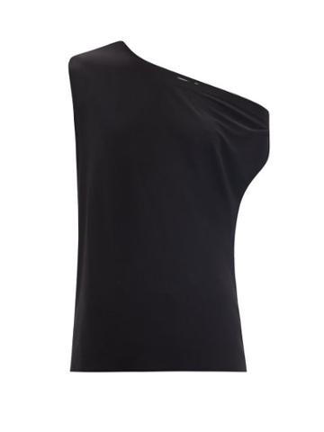 Ladies Rtw Norma Kamali - Off-the-shoulder Jersey T-shirt - Womens - Black