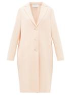 Matchesfashion.com Harris Wharf London - Single-breasted Felted-wool Coat - Womens - Light Pink