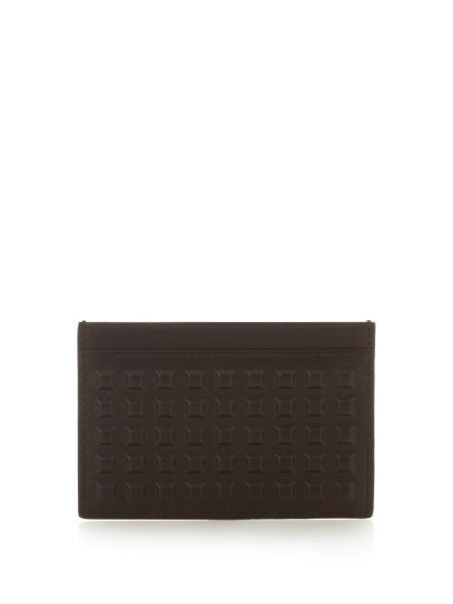 Balenciaga Grid-effect Coated-leather Cardholder