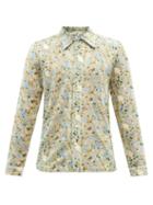 Sfr - Ripley Floral-embroidered Khadi Shirt - Mens - Multi