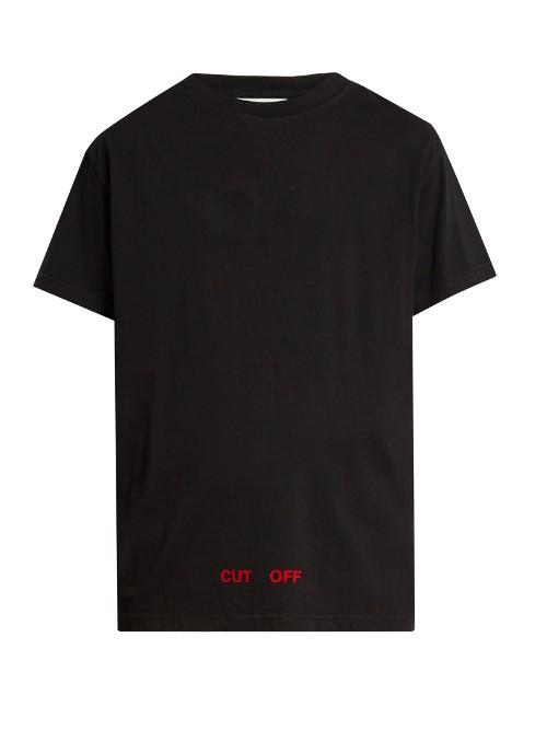 Off-white Logo-print Cotton-jersey T-shirt