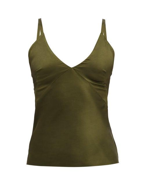 Matchesfashion.com Haider Ackermann - V-neck Satin Camisole - Womens - Khaki