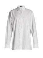 Matchesfashion.com The Row - Big Sisea Cotton Twill Shirt - Womens - White