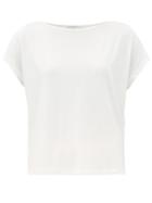 Matchesfashion.com Ernest Leoty - Ludivine Boat-neck Tencel-blend T-shirt - Womens - White