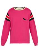 Matchesfashion.com Gucci - Shark Print Cotton Sweatshirt - Mens - Pink