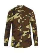 Givenchy Cuban-fit Camouflage-print Cotton-poplin Shirt