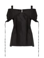 Matchesfashion.com Jil Sander - Gladis Off The Shoulder Panel Top - Womens - Black