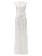 Matchesfashion.com Galvan - Estrella Sequinned Dress - Womens - Silver