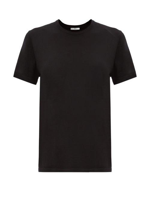Matchesfashion.com Co - Round-neck Knitted Cashmere T-shirt - Womens - Black