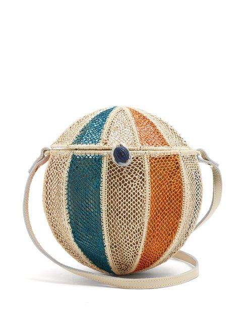 Matchesfashion.com Sophie Anderson - Meylin Woven Grass Cross Body Bag - Womens - Cream Multi