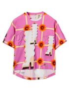 Matchesfashion.com Loewe - Abstract-print Jersey T-shirt - Womens - Pink Print