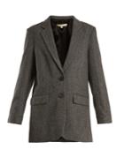 Vanessa Bruno Garisa Notch-lapel Herringbone Wool Blazer