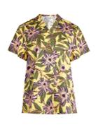 Redvalentino Passion Flower-print Stretch-cotton Shirt