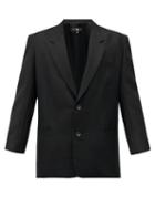 Matchesfashion.com Edward Crutchley - Single-breasted Wool Jacket - Mens - Black