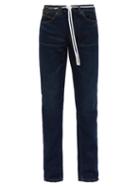 Matchesfashion.com Off-white - Side Stripe Straight Leg Jeans - Mens - Indigo