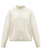 Matchesfashion.com Brock Collection - Pilota Funnel Neck Wool Blend Sweater - Womens - Cream