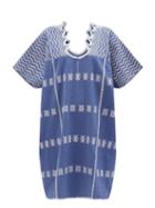 Ladies Beachwear Pippa Holt - No.245 Embroidered Cotton Kaftan - Womens - Blue