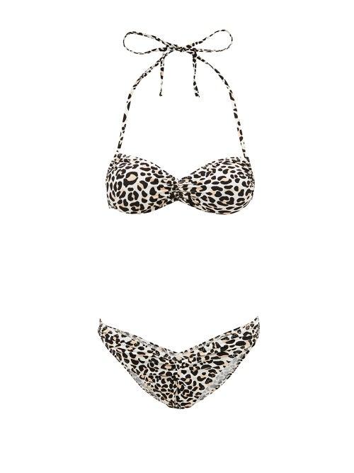 Matchesfashion.com Norma Kamali - Butterfly Leopard Print Bikini - Womens - Leopard