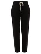 Les Tien - High-rise Cashmere Track Pants - Womens - Black