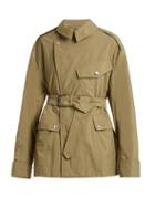 Matchesfashion.com Isabel Marant - Lorenzo Tie Waist Trench Coat - Womens - Khaki